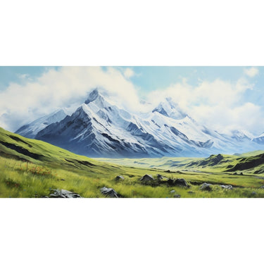 Mountain Scenery Oil Canvas